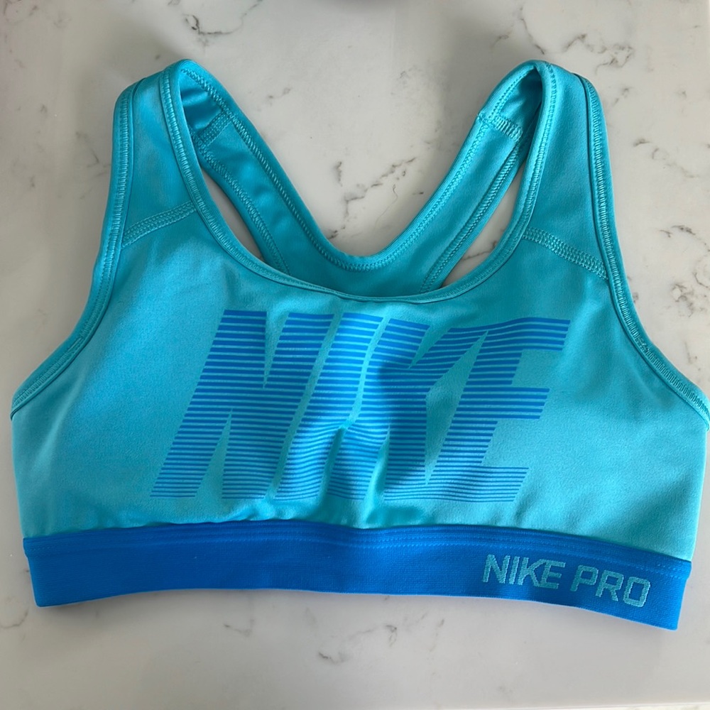 Nike Sports Bra Turquoise Bright Blue XS